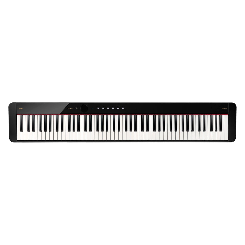 Piano Digital Casio 88 Teclas Privia Negro (Incluye: Adaptador de Corriente 12V Y Dongle Bluetooth) PX-S5000BK
