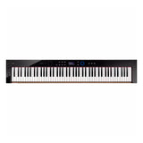 Piano Digital Casio 88 Teclas Privia Negro C/Bordes Madera (Incluye: Adaptador de Corriente 12V Y Dongle PX-S6000BK