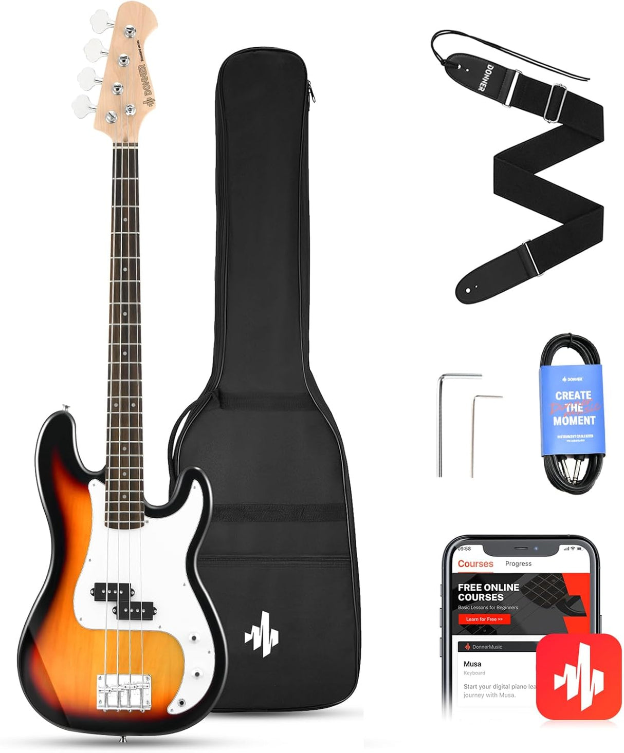 Bajo Eléctrico Sunburst Dpb-510S Donner