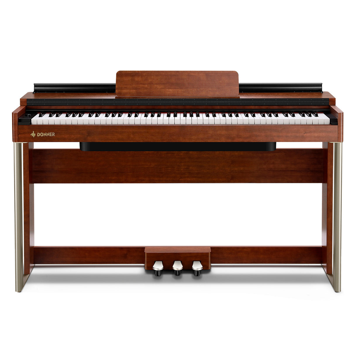 Piano Digital 88 Teclas/Banqueta Bush Cherry Ddp-200 Donner