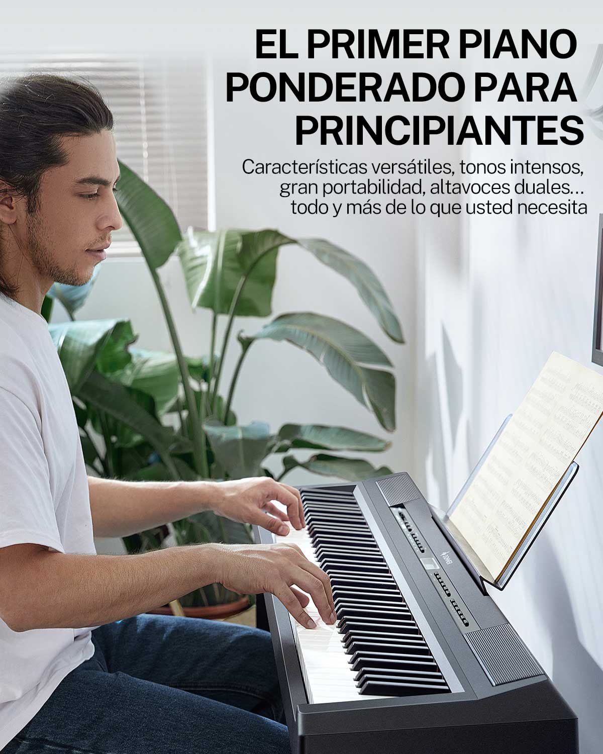 Piano Digital 88 Teclas Semi-Contra pesadas Dep20 Donner