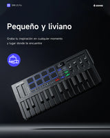 Teclado Controlador Midi Dmk-25 Donner