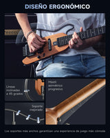 Guitarra Electrica Travel Natural Hush-X Natural Donner