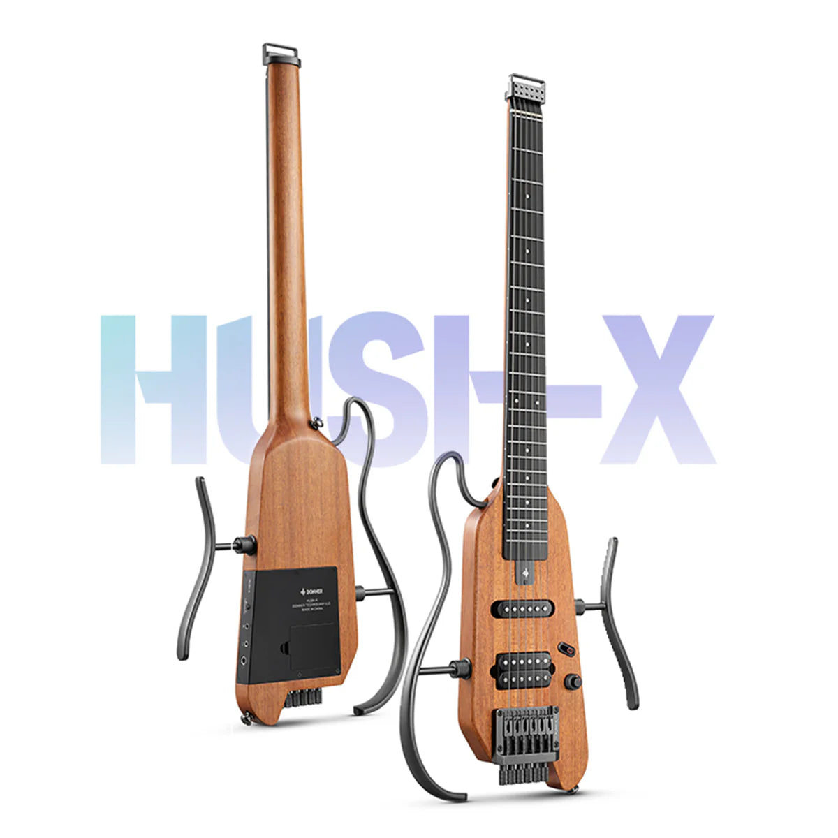 Guitarra Electrica Travel Natural Hush-X Natural Donner