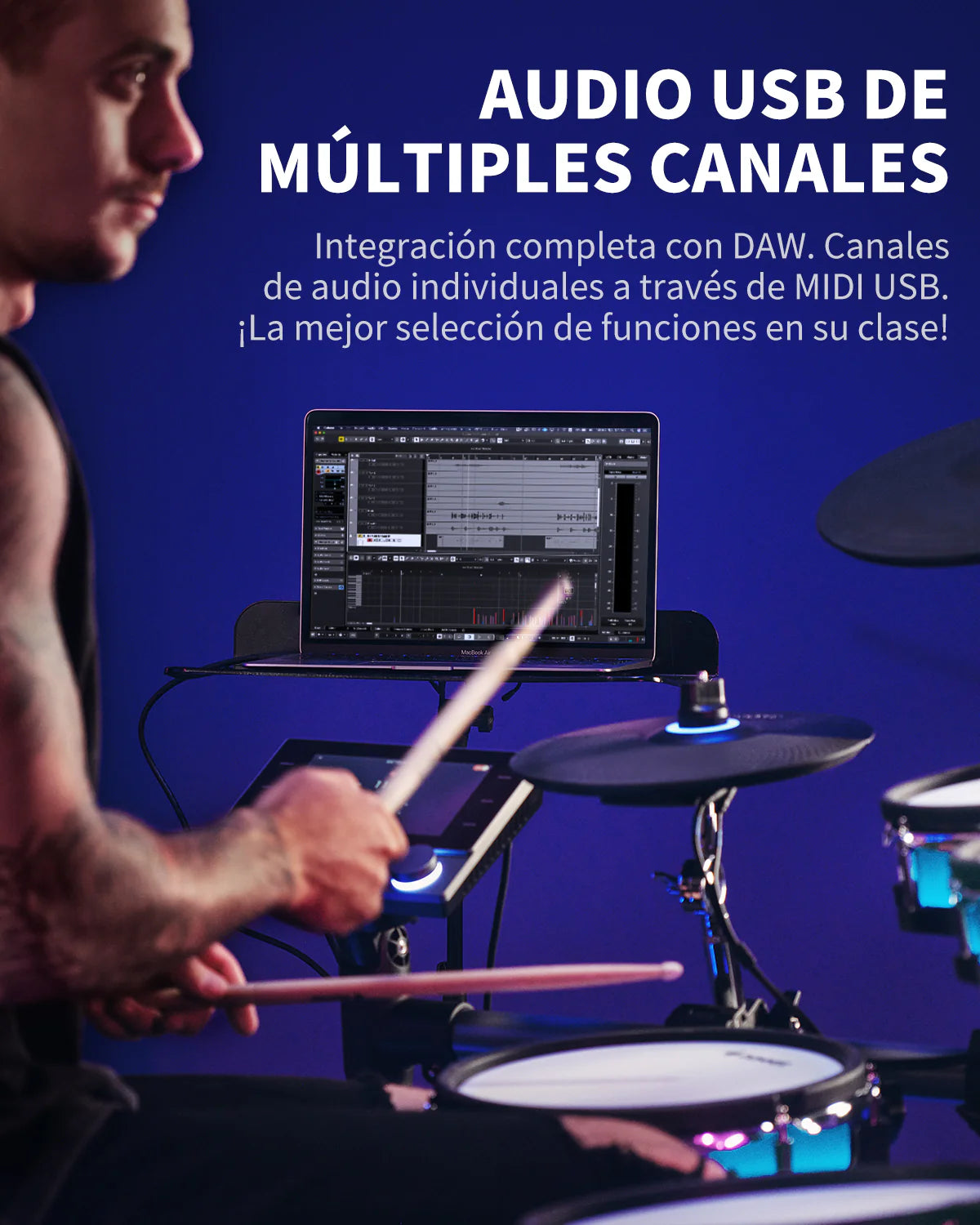 Bateria Digital Backbeat Donner