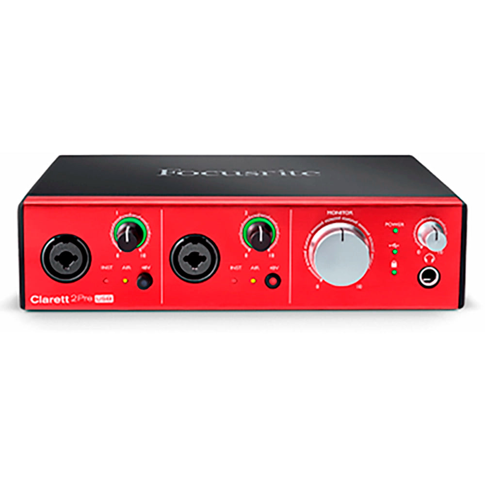 Interfaz De Audio Focusrite Usb 10 Entradas Y 4 Salidas Clarett CLARETT 2 PRE USB