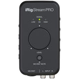 Interfaz de Audio Ik Multimedia Irig Stream Pro (In:2Rca+Xlr ó Instr+Mic Audifonos/ Out:Lighting, Usb Y Audifono IRIG-STREAMPRO-IN