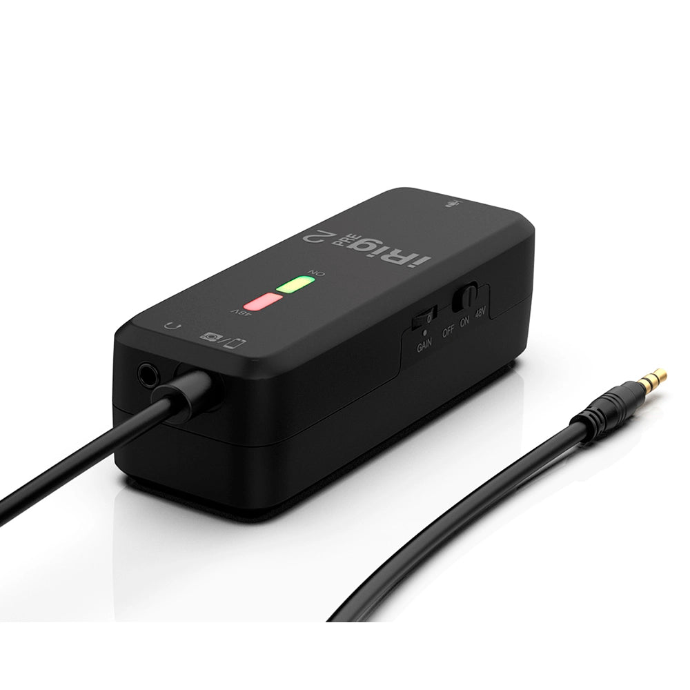 Interfaz de Audio Ik Multimedia para Microfono Irig Pre 2 (In:Xlr / Out:Plug 3.5Mm) IRIG-PRE2-IN