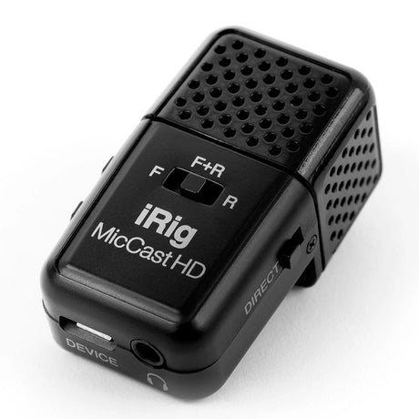 Microfono Ik Multimedia Compacto Grabacion Frontal / Posterior / Bidireccional iRig Mic Cast HD