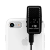 Microfono Ik Multimedia Compacto Grabacion Frontal / Posterior / Bidireccional iRig Mic Cast HD