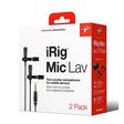 Microfonos Ik Multimedia Lavalier P/Dispositivos Moviles (Pack De 2U) IRIG-MICLAV2P-IN