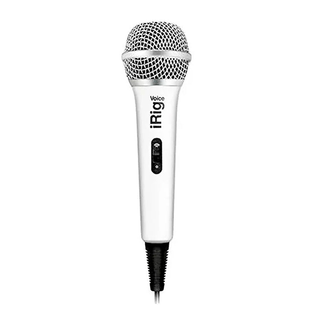 Microfono Ik Multimedia Vocal/Karaoke Dispositivos Moviles (Blanco) iRig Voice (White)