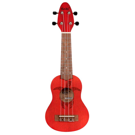 Ukelele Sopranino Keiki By Ortega Diseño Tortuga (Rojo) K1-RD