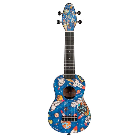 Ukelele Soprano Keiki By Ortega Spaceman (+Funda+Afinador+5 Uñetas) K2-SP