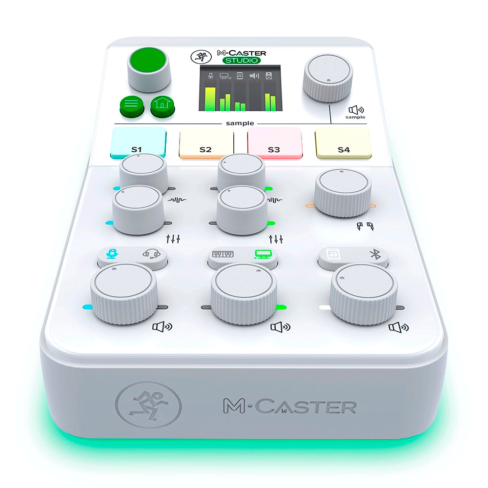 Mixer Mackie Compacta Usb para Podcast M Caster Studio Live White MCASTERSTUDIOWH