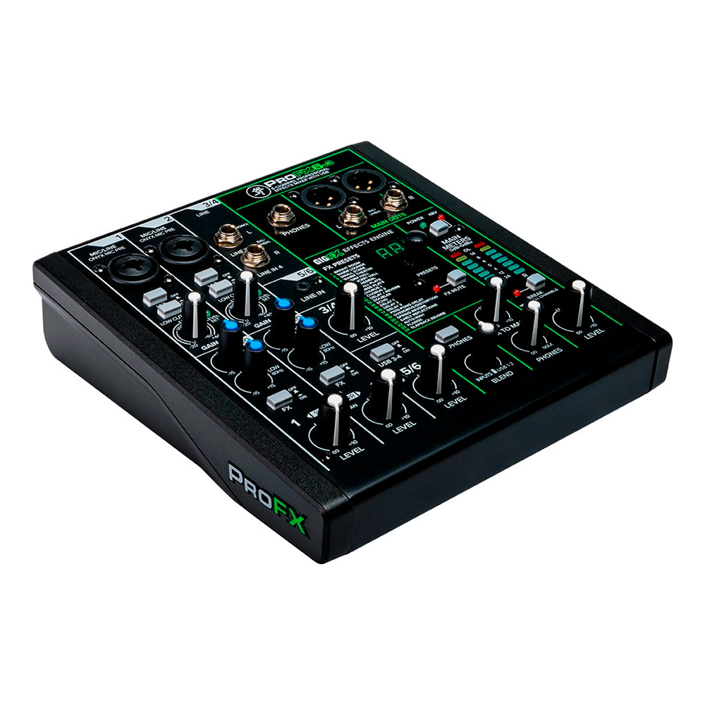 Mixer Mackie Analogico 6 Canales Usb C/Fx PROFX6V3