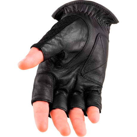 Guantes Para Baterista Meinl Cymbals Sin Dedos (Negro, CuerinaNylon) Talla: L MDGFL-L