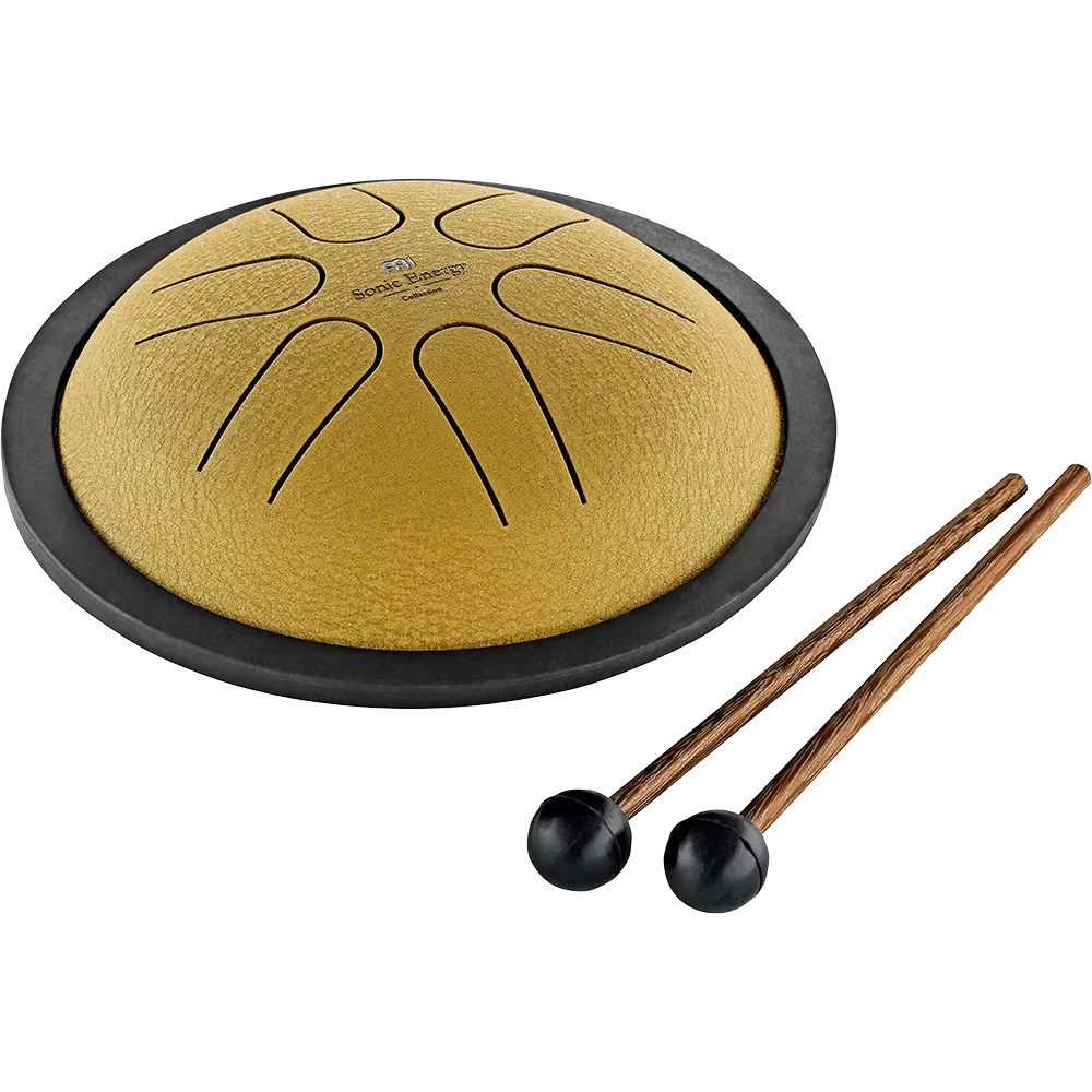 Tambor De Lengua Mini Meinl Sonic Energy (Tongue Drum) Mini Steel Tongue Drum Si Mayor (Dorado) MSTD3G