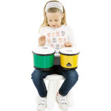 Bongo Meinl Nino Percussion 6 1/2+ 7 1/2 Para Niño Abs Green/Yellow NINO19G/Y