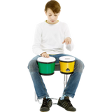 Bongo Meinl Nino Percussion 6 1/2+ 7 1/2 Para Niño Abs Green/Yellow NINO19G/Y