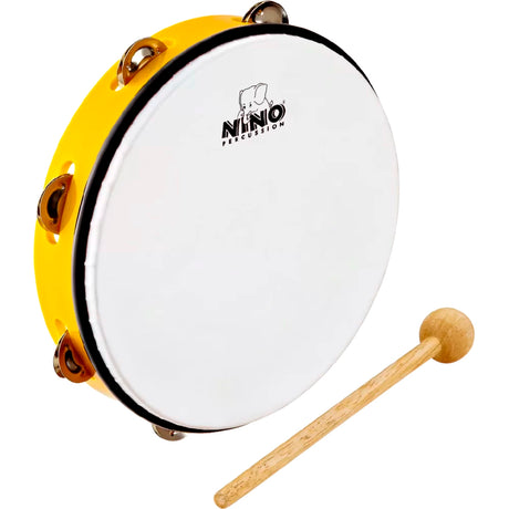 Pandereta Niño 10 +Baqueta Meinl Nino Percussion Yellow NINO24Y