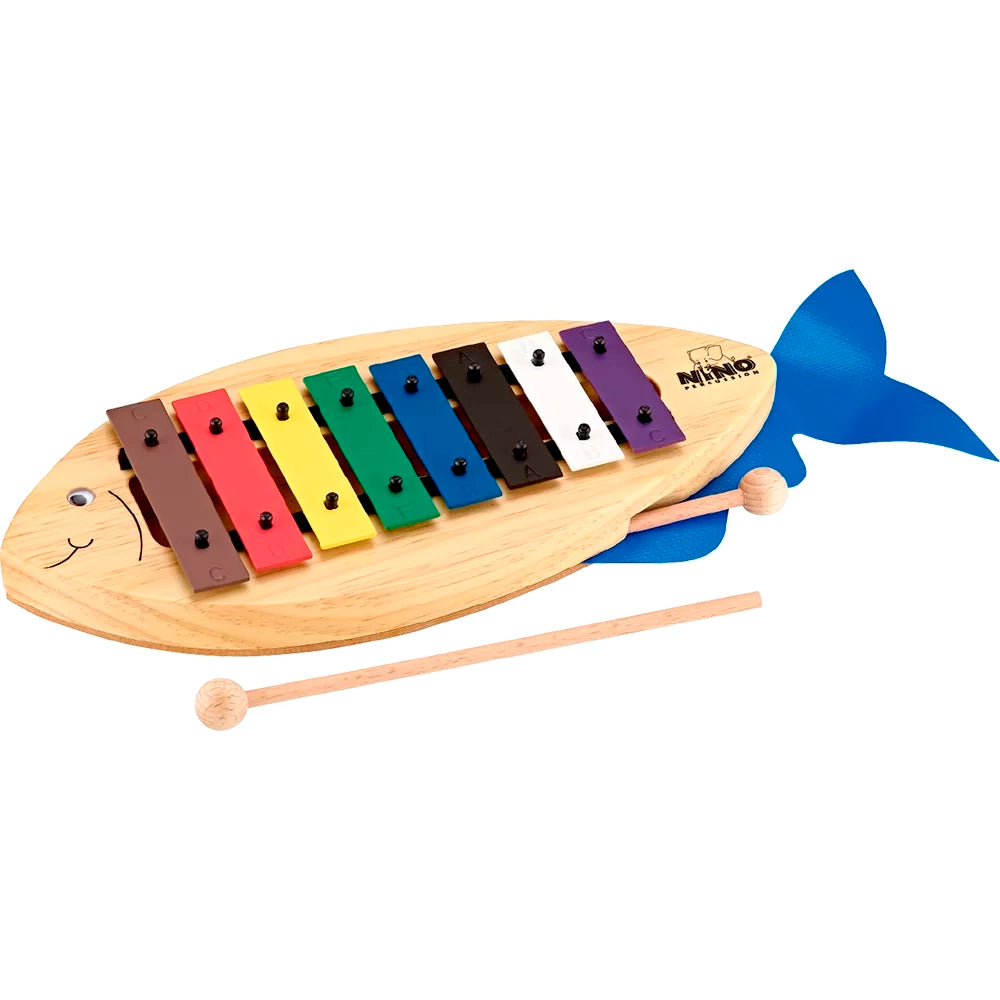 Arquín Meinl Nino Percussion 8 Notas Glockenspiel Con Forma De Pescado (Incluye Baquetas Y Cancionero) NINO901