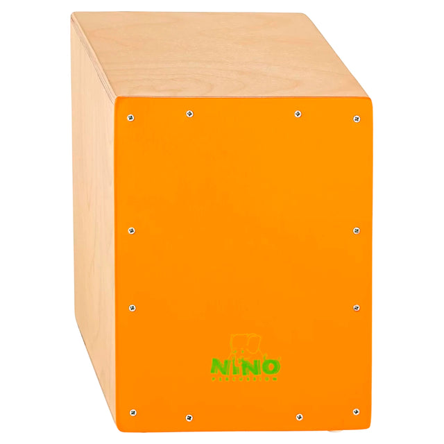 Cajon Meinl Nino Percussion 9 3/4 X 13 X 9 1/2 (Tapa:Color Naranjo / Cuerpo:Natural) (P/Niño) NINO950OR