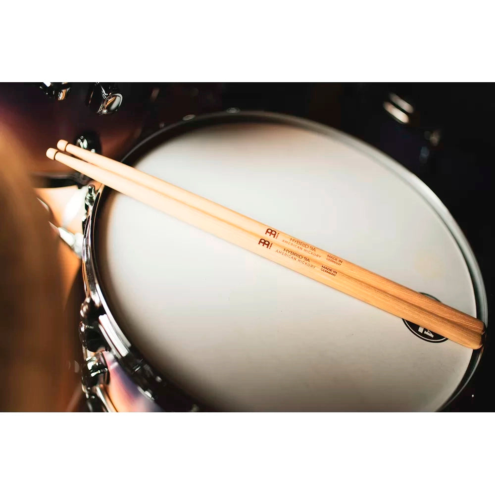 Baquetas Meinl Stick & Brush 9A Hybrid (American Hickory (Punta Madera) SB133