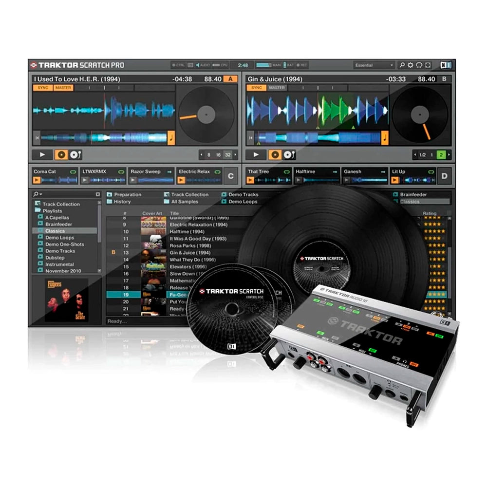 Software +Kit Timecode Native Instruments (Control Vinilos) TRAKTOR SCRATCH PRO 2