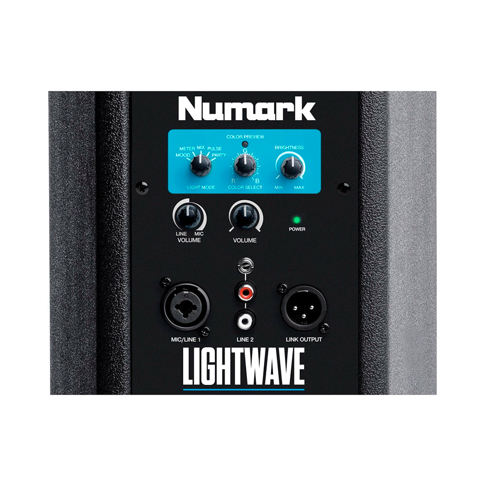 Caja Acústica Activa Numark Dj 200W C/Luces Led LIGHTWAVE