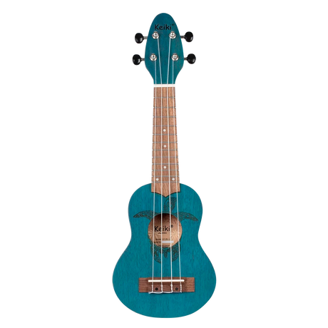 Ukelele Sopranino Keiki By Ortega Diseño Tortuga (Azul) K1-BL