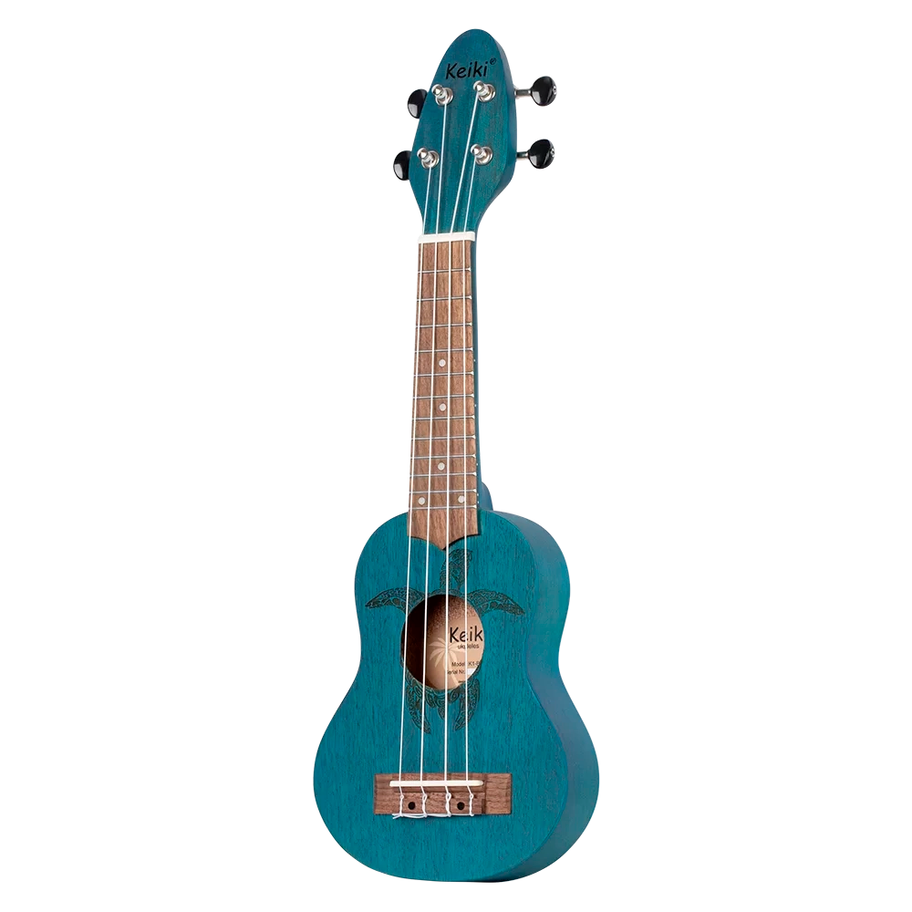 Ukelele Sopranino Keiki By Ortega Diseño Tortuga (Azul) K1-BL