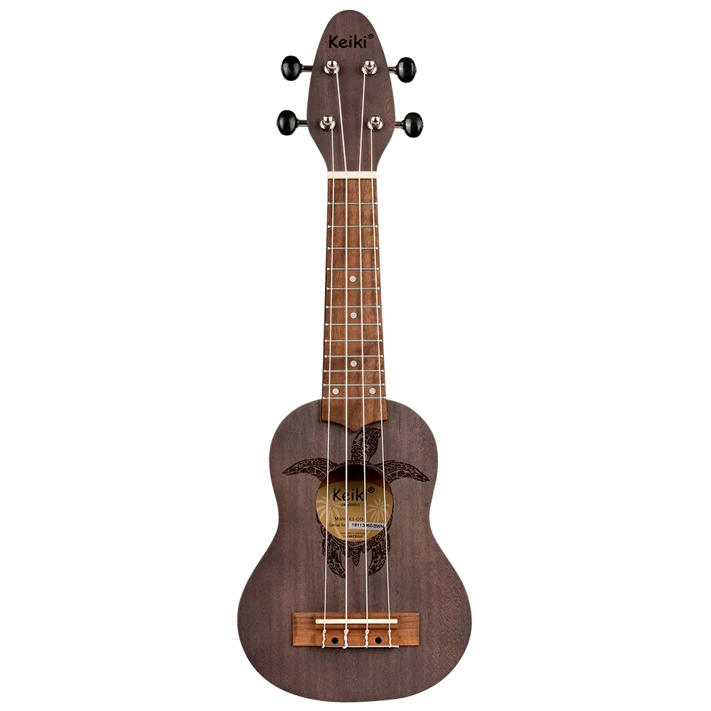 Ukelele Sopranino Keiki By Ortega Diseño Tortuga (Satinado Color Carbon) K1-CO