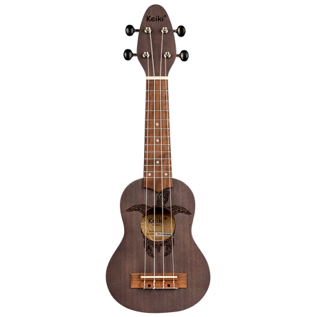 Ukelele Sopranino Keiki By Ortega Diseño Tortuga (Satinado Color Carbon) K1-CO