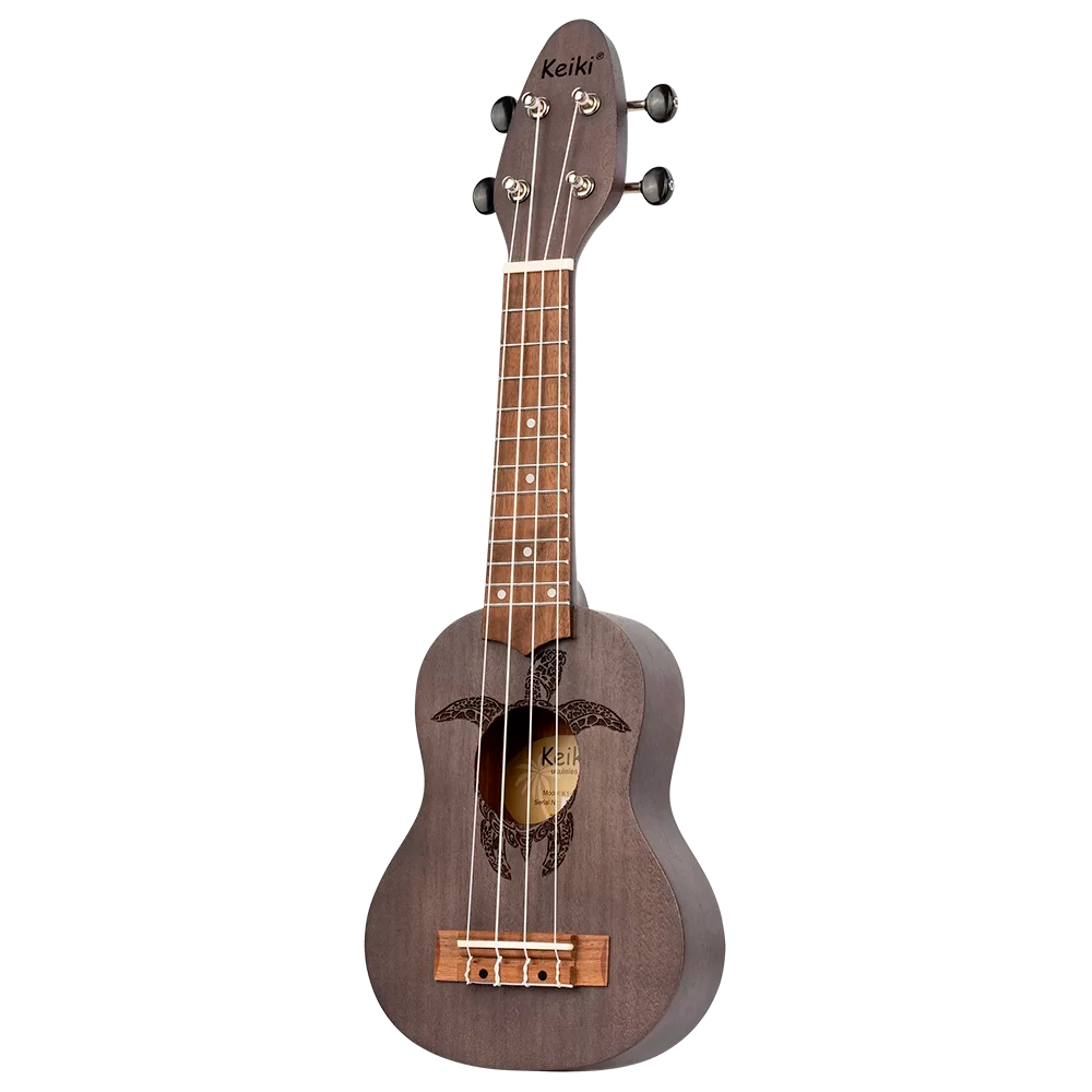 Ukelele Sopranino Keiki By Ortega Diseño Tortuga (Satinado Color Carbon) K1-CO