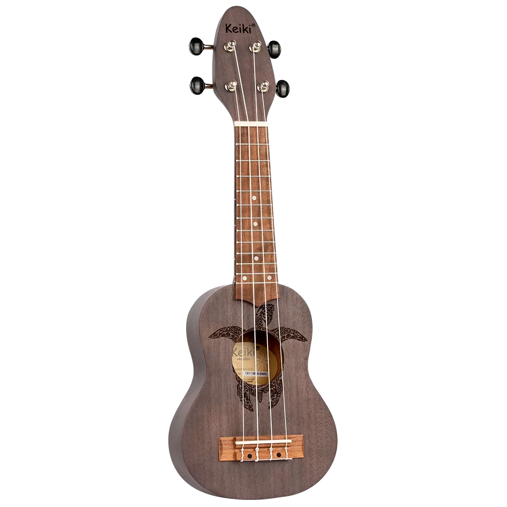 Ukelele Sopranino Keiki By Ortega Diseño Tortuga (Satinado Color Carbon) K1-CO