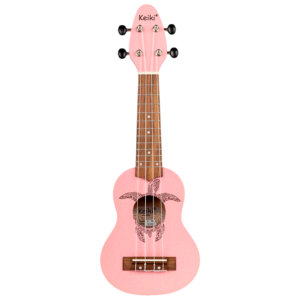 Ukelele Sopranino Keiki By Ortega Diseño Tortuga (Rosado) K1-PNK