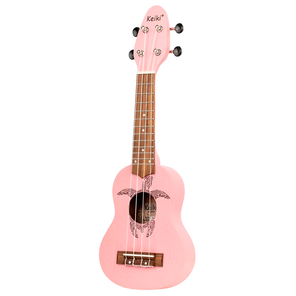 Ukelele Sopranino Keiki By Ortega Diseño Tortuga (Rosado) K1-PNK