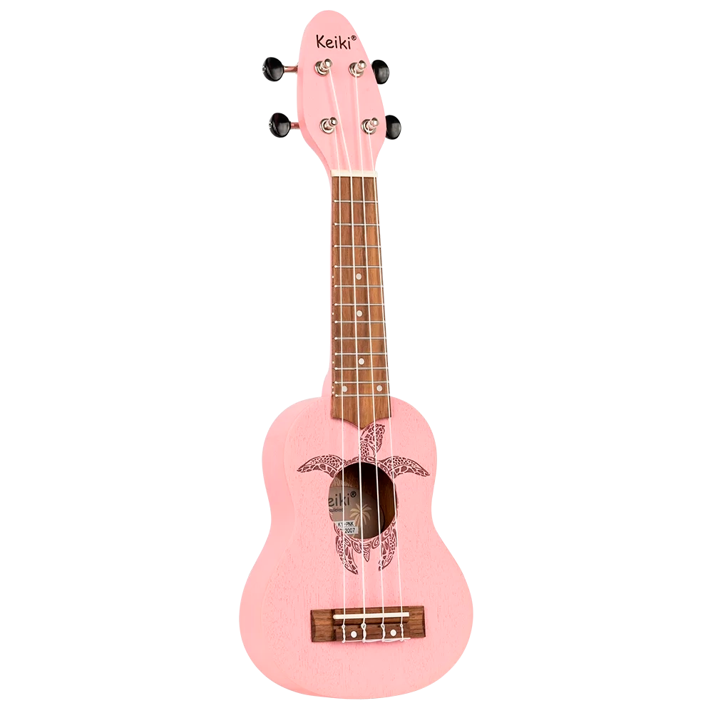 Ukelele Sopranino Keiki By Ortega Diseño Tortuga (Rosado) K1-PNK