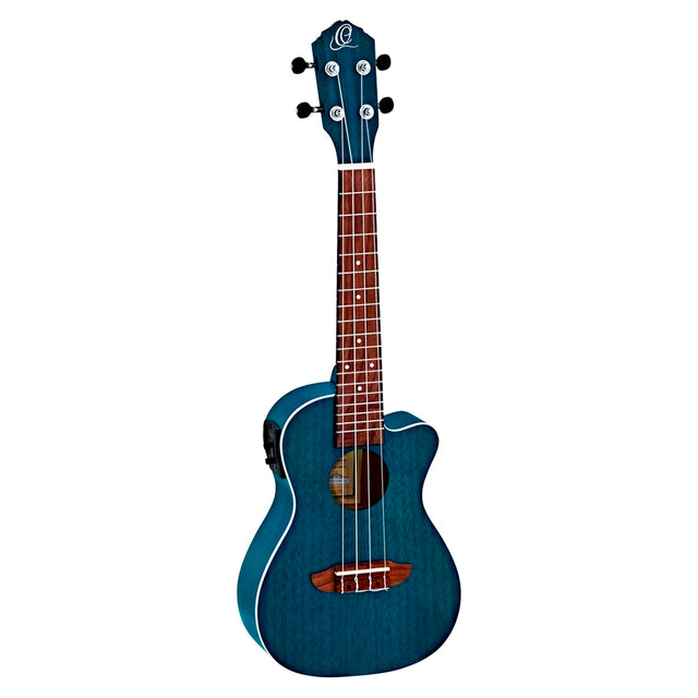 Ukelele Concierto Ortega E/A Earth Series Azul, (Cutaway) RUOCEAN-CE