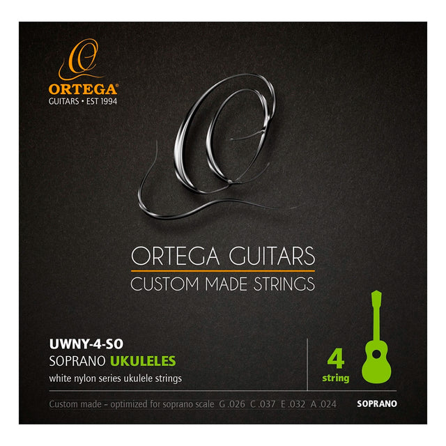 Cuerdas Ukelele Soprano Ortega White Nylon Series UWNY-4-SO