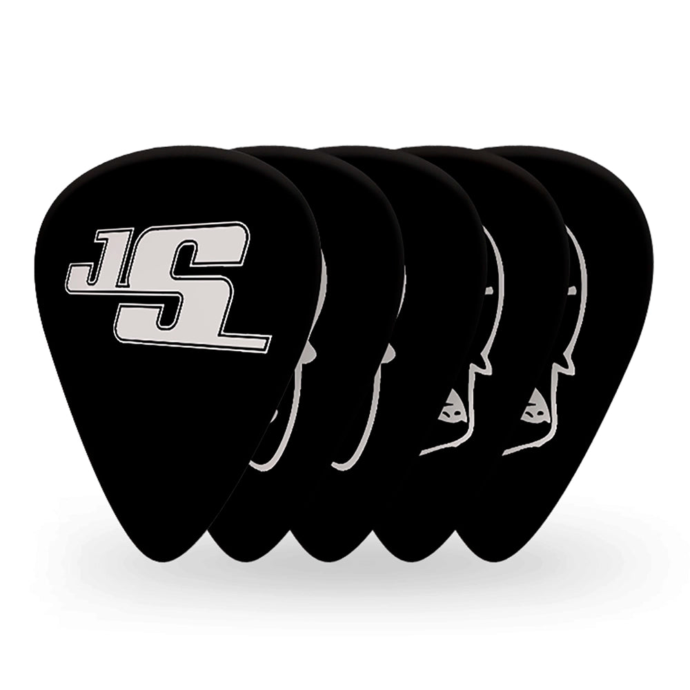 Uñetas Planet Waves (Pack 10) Joe Satriani 0,70Mm (Medium) Negras, Diseños Surtidos 1CBK4-10JS