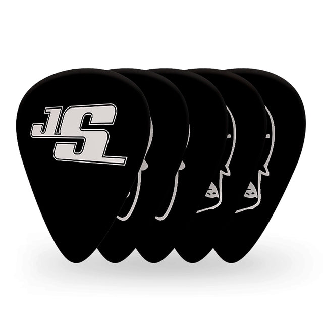 Uñetas Planet Waves (Pack 10) Joe Satriani 0,70Mm (Medium) Negras, Diseños Surtidos 1CBK4-10JS