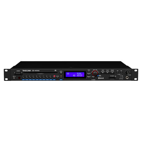 Reproductor Bluetooth Tascam Cd/Usb/Sd Radio Fm/Am (Rack) CD-400U