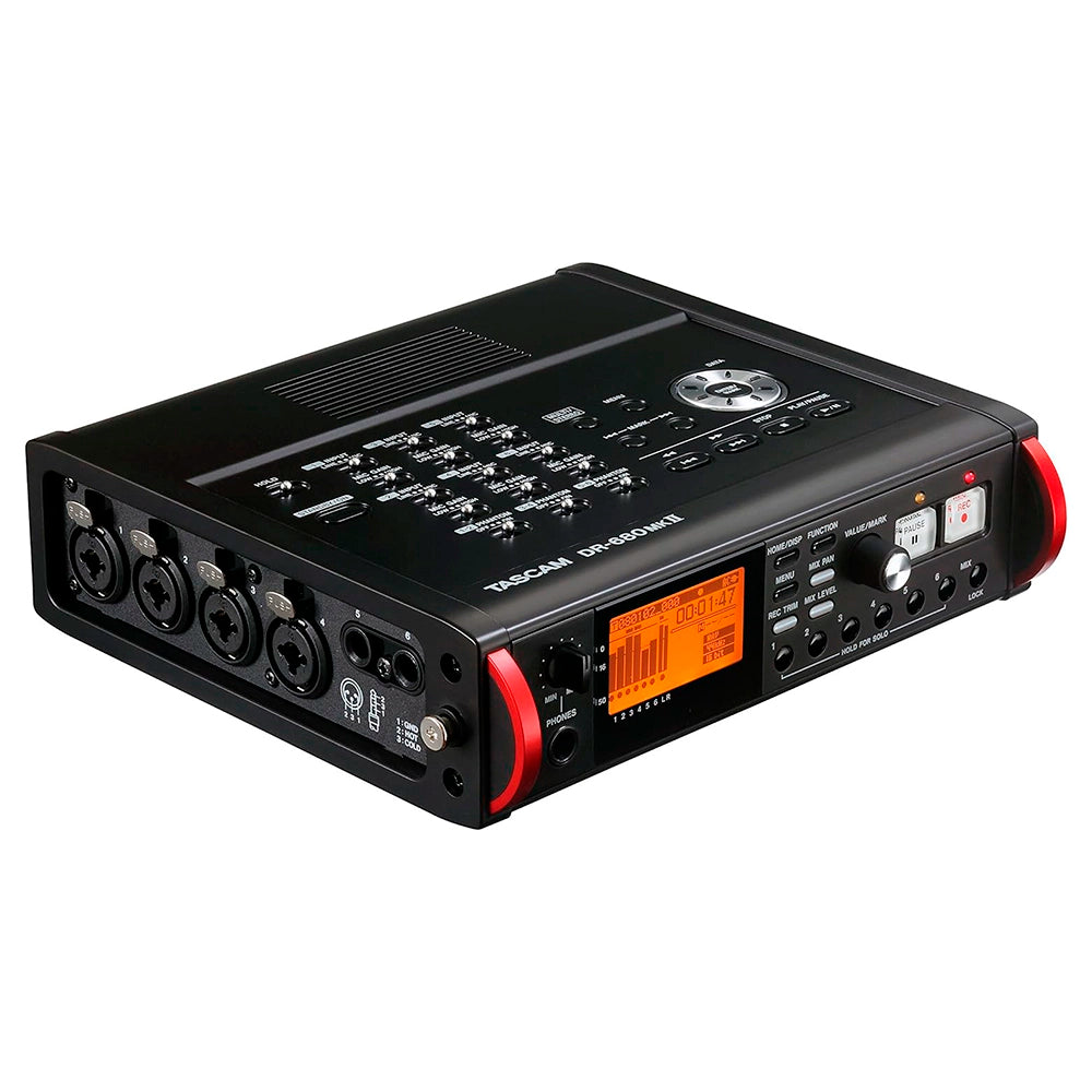 Grabador Audio Digital Tascam Portatil Multipista 24Bit/192Khz 8 Canales (In:4Xlr) DR-680MK2