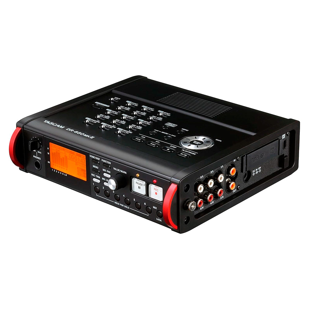 Grabador Audio Digital Tascam Portatil Multipista 24Bit/192Khz 8 Canales (In:4Xlr) DR-680MK2