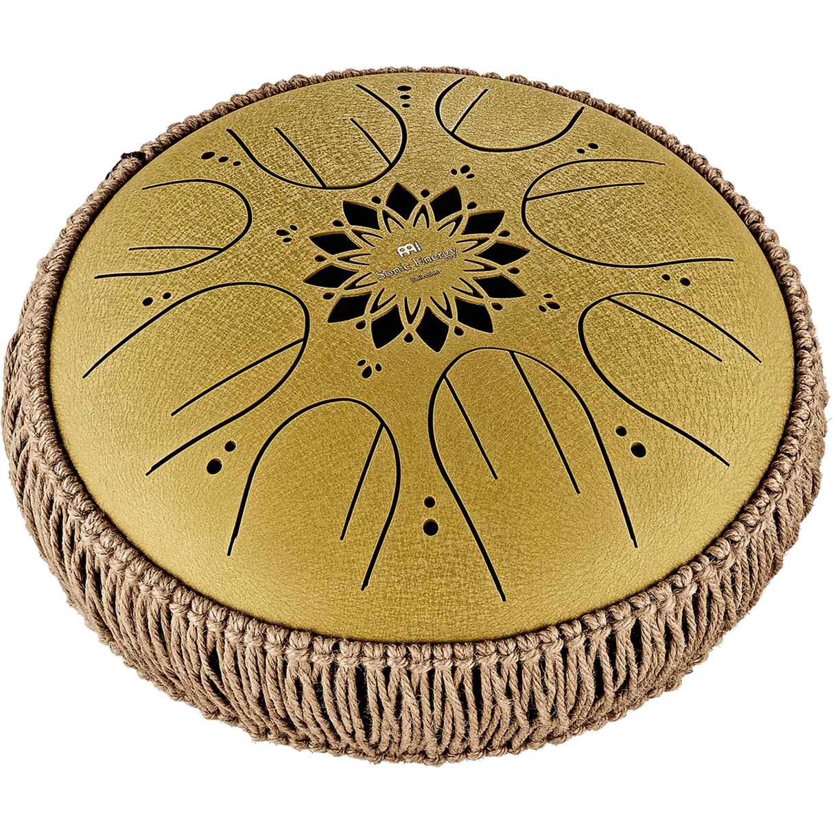 Tambor De Lengua 10" (Tongue Drum) Octave Steel C-Mayor 8 Notas Gold