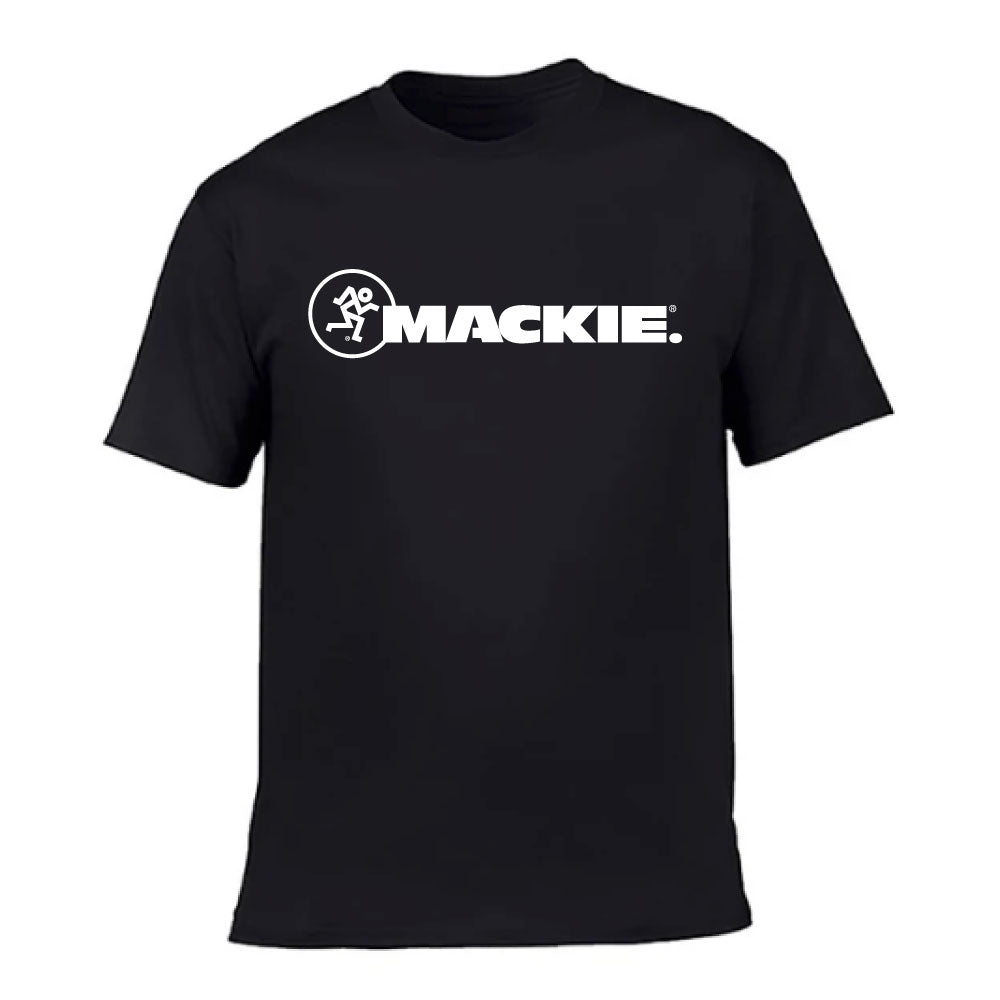 Polera Mackie Negra, Logo Blanco (XL) Mackie